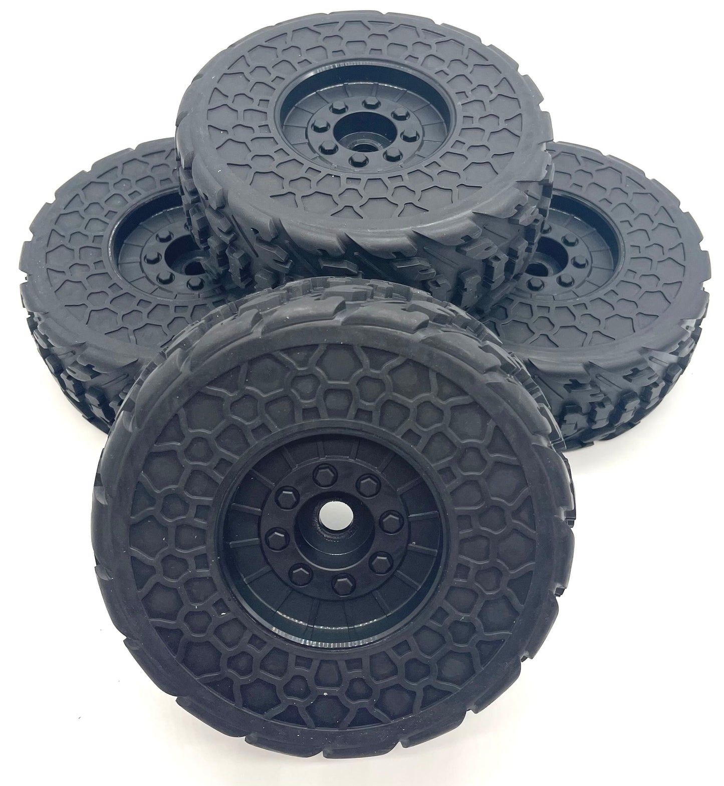 Arrma FIRETEAM 6s BLX  - TIRES & Wheels (DBoots glued black ARA7618