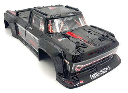 OUTCAST 8S EXB - Body Shell (BLACK polycarbonate cover & Body Pins Arrma ARA5210V2