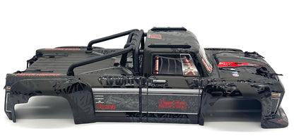 OUTCAST 8S EXB - Body Shell (BLACK polycarbonate cover & Body Pins Arrma ARA5210V2