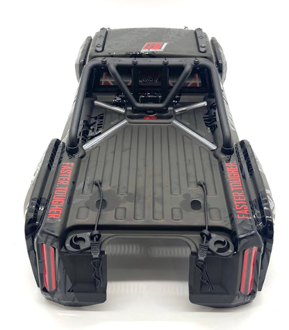 OUTCAST 8S EXB - Body Shell (BLACK polycarbonate cover & Body Pins Arrma ARA5210V2