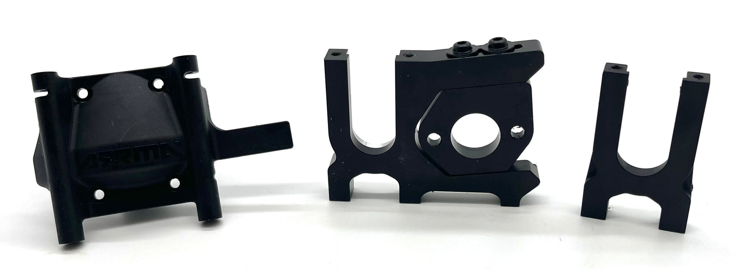 Arrma BIG ROCK 6s - MOTOR MOUNT black sliding w/diff mount ARA7612