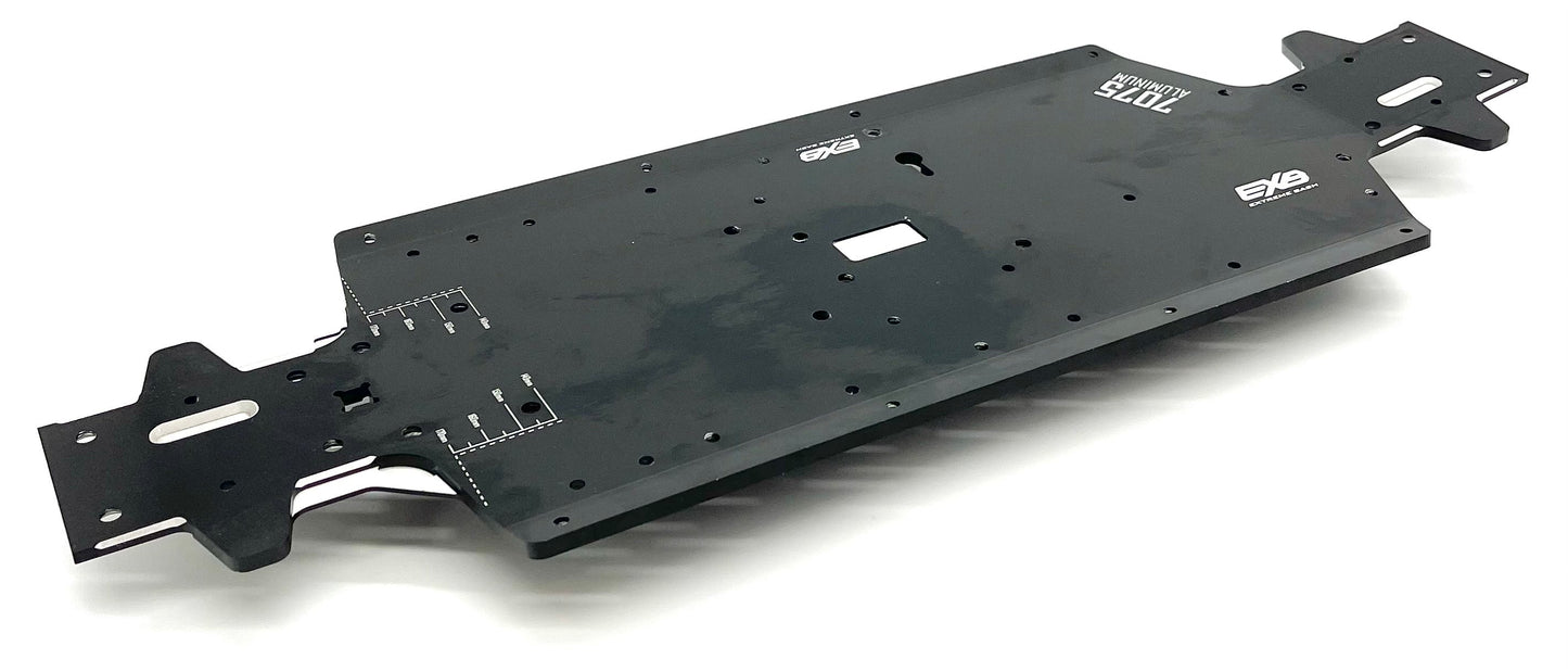 OUTCAST 8S EXB - CHASSIS (black 5mm aluminum 445mm wheelbase Arrma 1/5 ARA5210V2