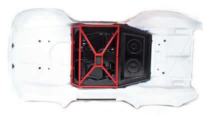 Arrma MOJAVE 6s BLX V2 - Body Shell (RED Black cover & Interior roll cage ARA7604V2