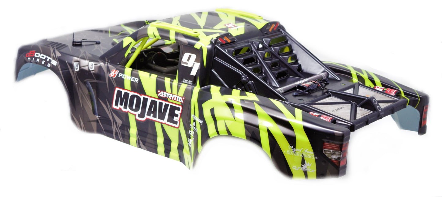 Arrma MOJAVE 6s BLX V2 - Body Shell (BLACK GREEN cover & Interior roll cage ARA7604V2