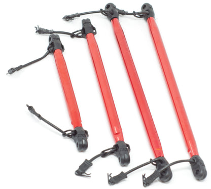 KRATON 8S EXB - RED support Braces Bars center front rear Arrma 1/5 ARA5808V2