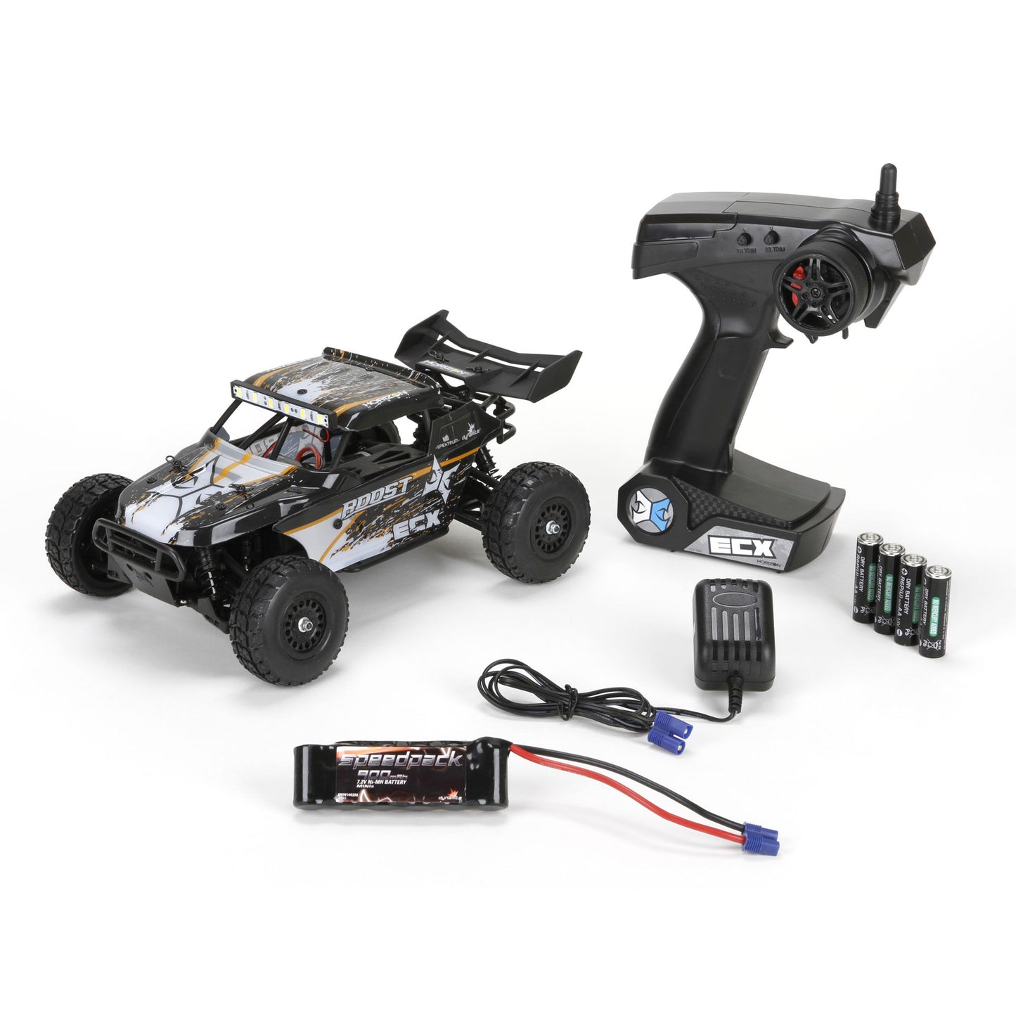 ECX 1/18 Roost 4WD Desert Buggy RTR, Black/Orange INT