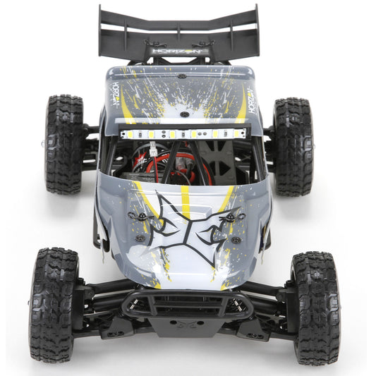 ECX 1/18 Roost 4WD Desert Buggy RTR, Grey/Yellow INT