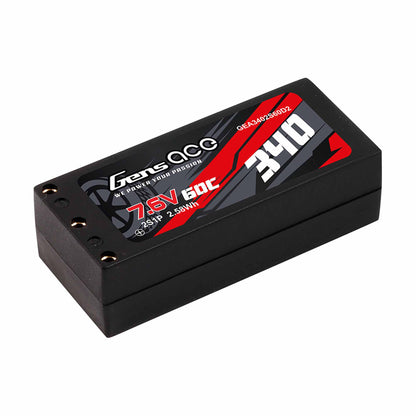 7.6V 340mAh 2S 60C Hardcase G-Tech LIHV Battery: XT60