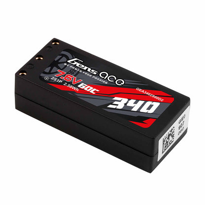 7.6V 340mAh 2S 60C Hardcase G-Tech LIHV Battery: XT60
