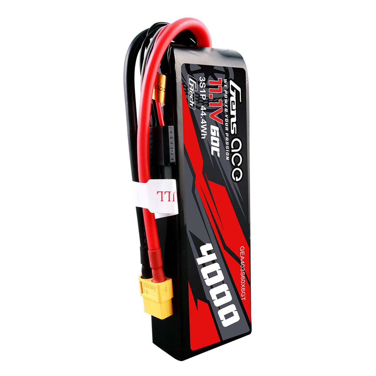 11.1V 4000mAh 3S 60C G-Tech Smart LiPo Battery: XT60