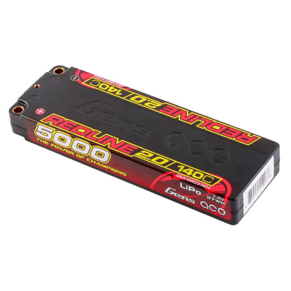 7.6V 5000mAh 2S 140C Hardcase LiHV Battery: 5mm Tubes