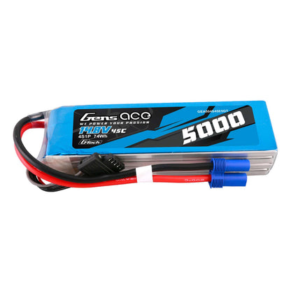 14.8V 5000mAh 4S 45C G-Tech Smart LiPo Battery: EC5