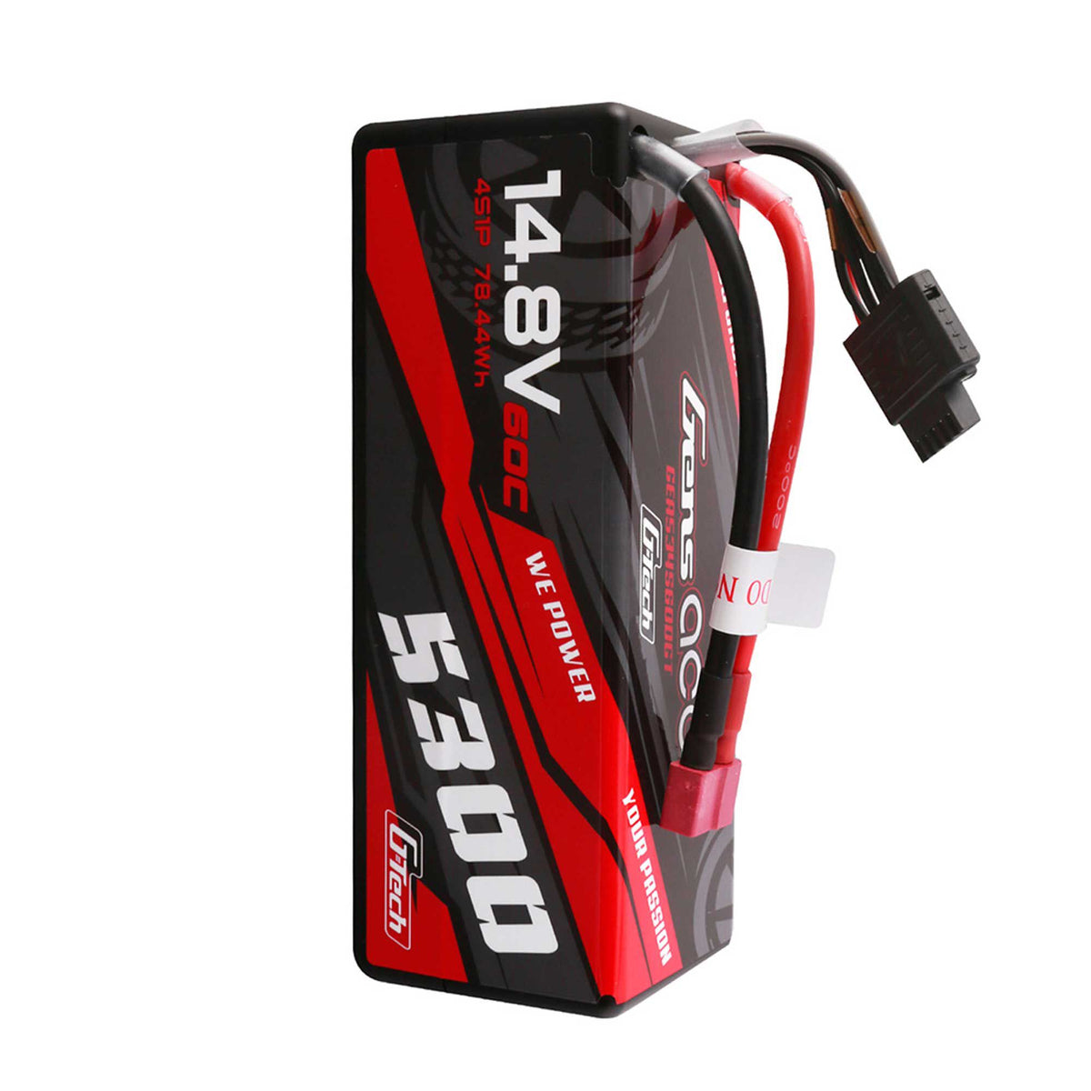 14.8V 5300mAh 4S 60C G-Tech Smart Hardcase LiPo Battery: Deans