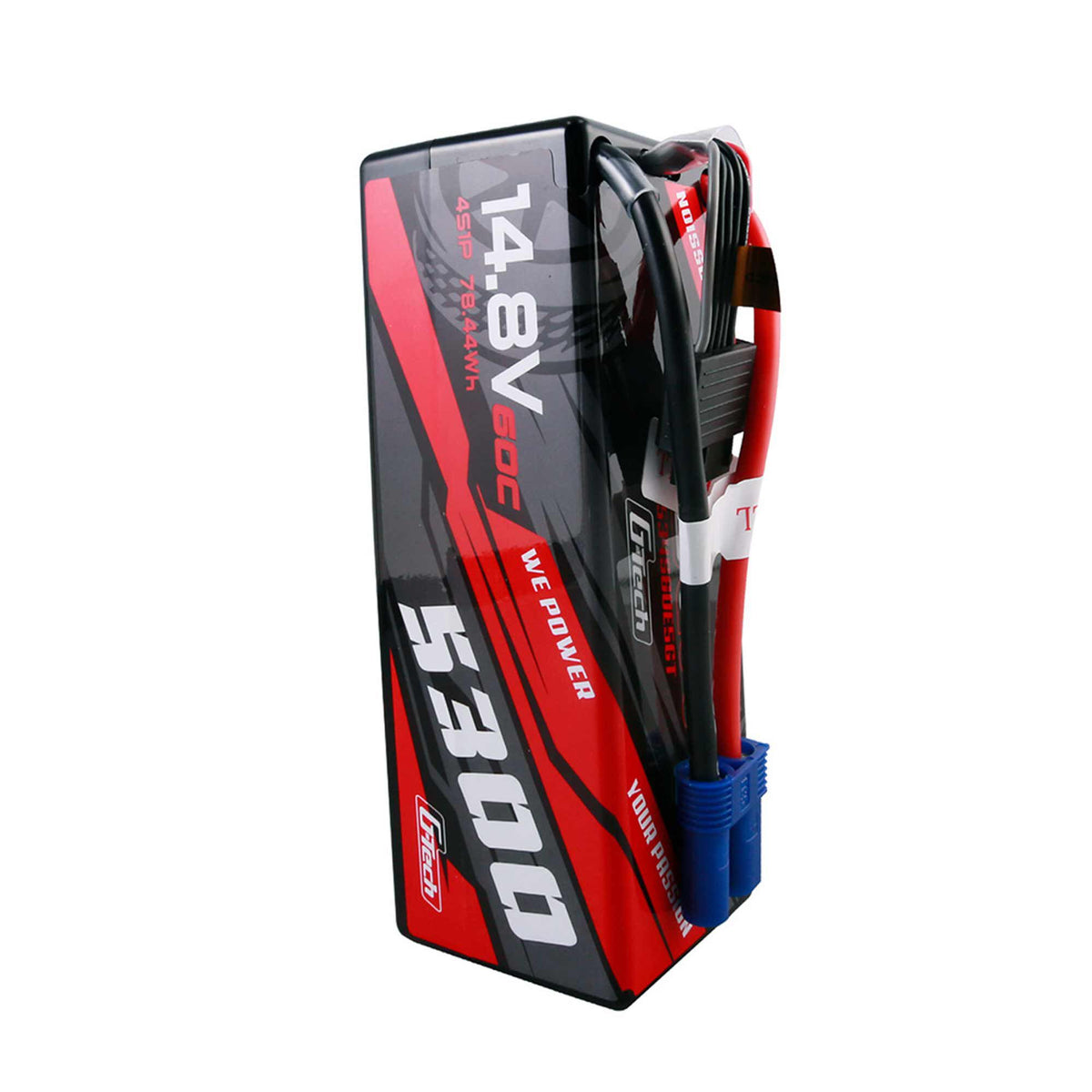 14.8V 5300mAh 4S 60C G-Tech Smart Hardcase LiPo Battery: EC5