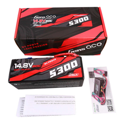 14.8V 5300mAh 4S 60C G-Tech Smart Hardcase LiPo Battery: EC5