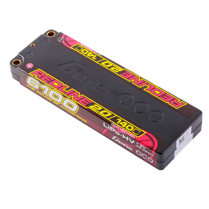 7.6V 6100mAh 2S 140C Hardcase LiHV Battery: 5mm Tubes