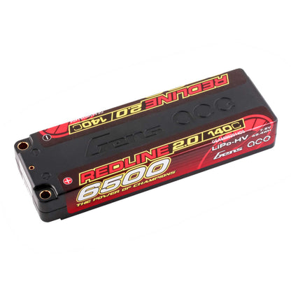 7.6V 6500mAh 2S 140C Hardcase LiHV Battery: 5mm Tubes