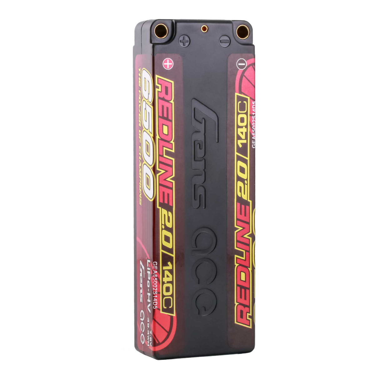 7.6V 6500mAh 2S 140C Hardcase LiHV Battery: 5mm Tubes