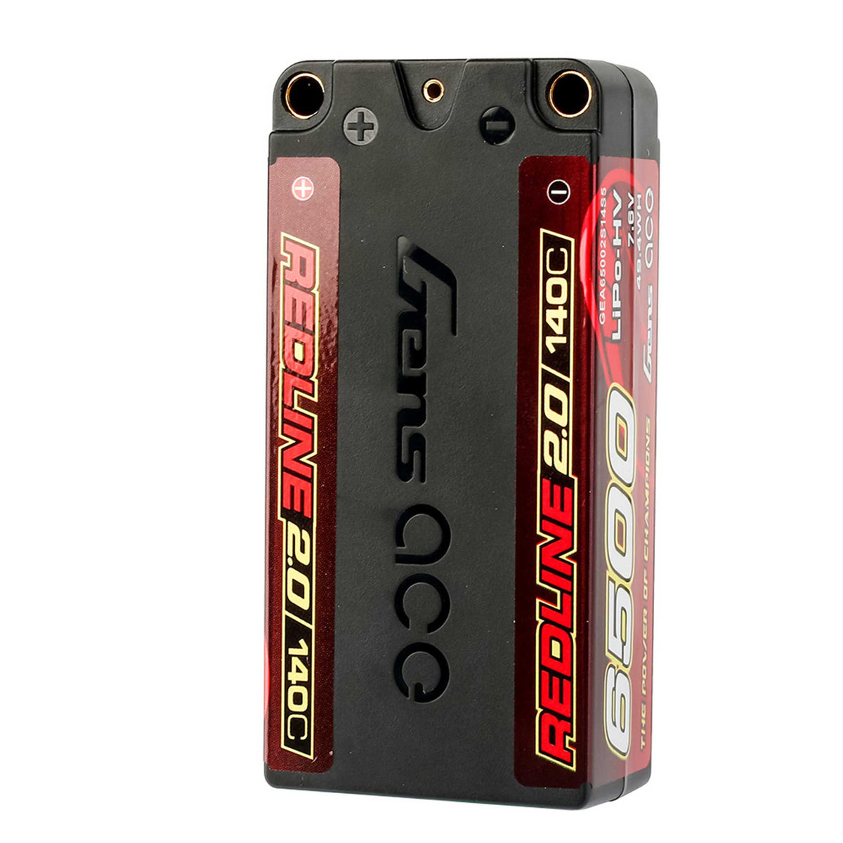 7.6V 6500mAh 2S 140C Redline 2.0 LiHV Hardcase Battery: 5.0mm Bullet