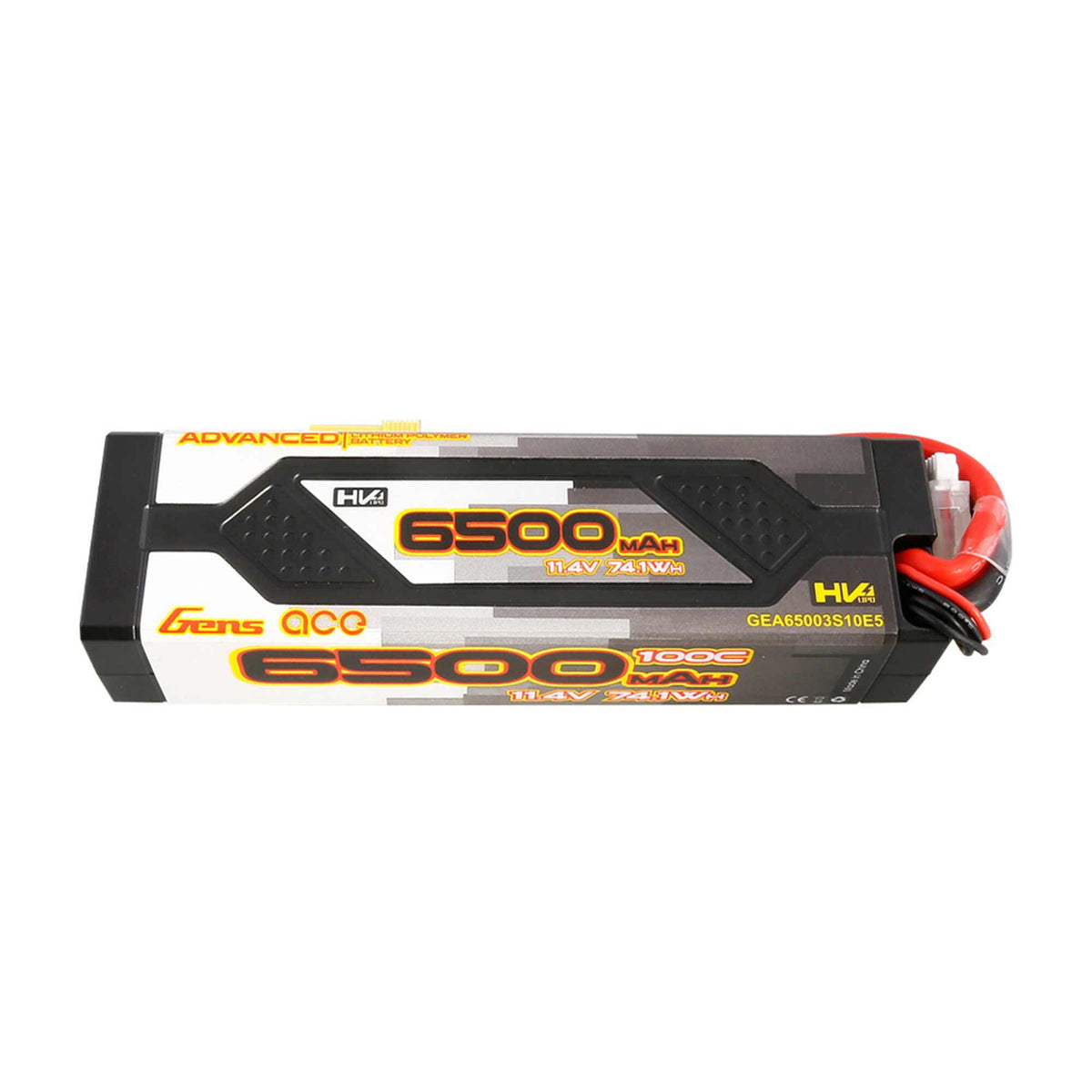11.4V 6500mAh 3S 100C Advanced Hardcase LiHV Battery: EC5