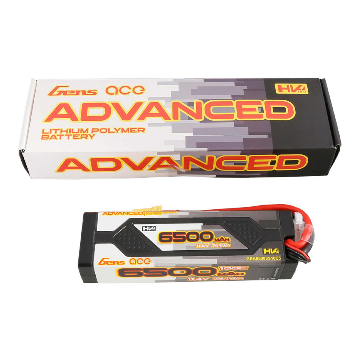 11.4V 6500mAh 3S 100C Advanced Hardcase LiHV Battery: EC5
