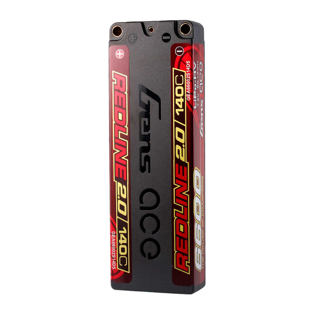 7.6V 6600mAh 2S 140C Redline 2.0 LiHV Hardcase Battery: 5.0mm Bullet