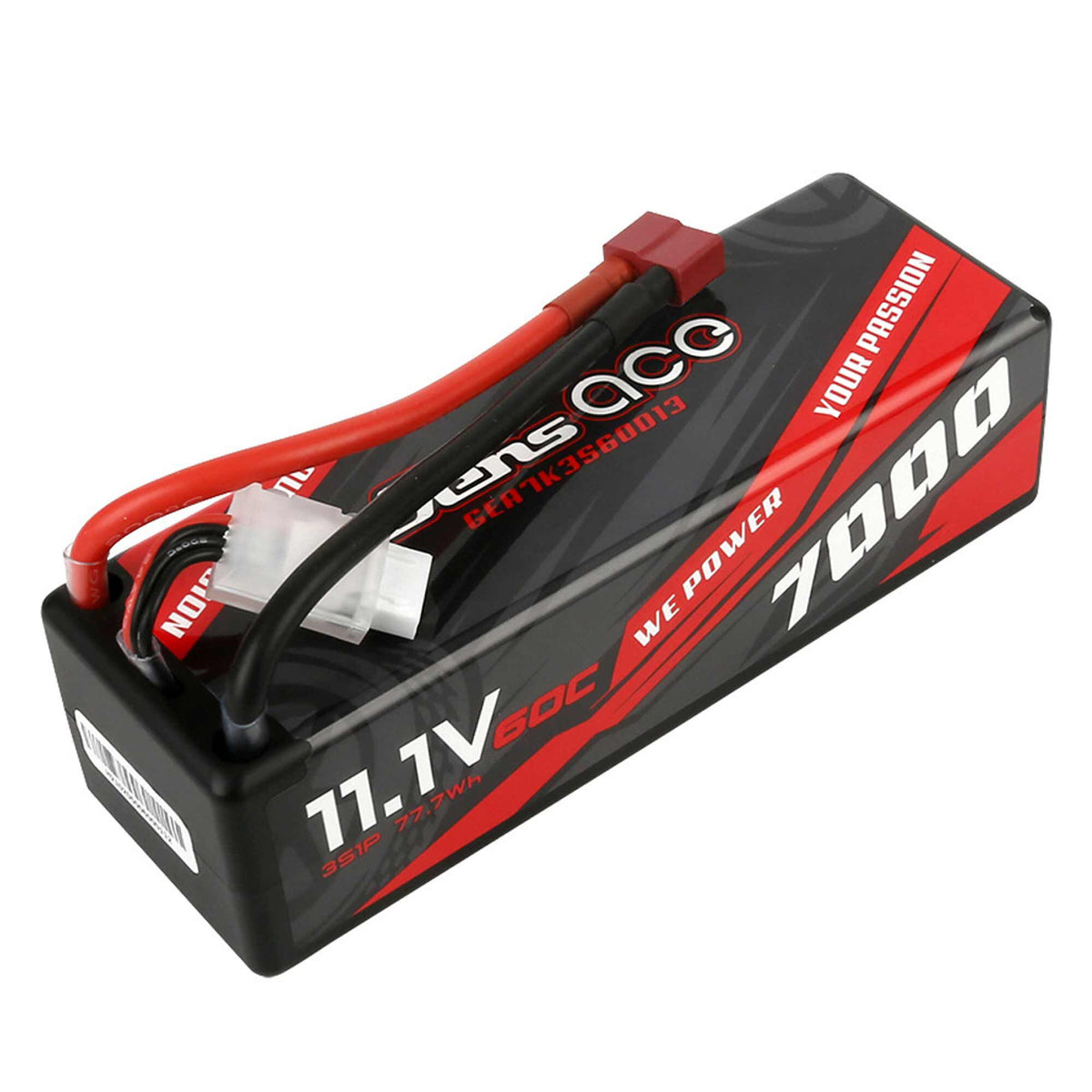 11.1V 7000mAh 3S 60C Hardcase LiPo Battery: Deans