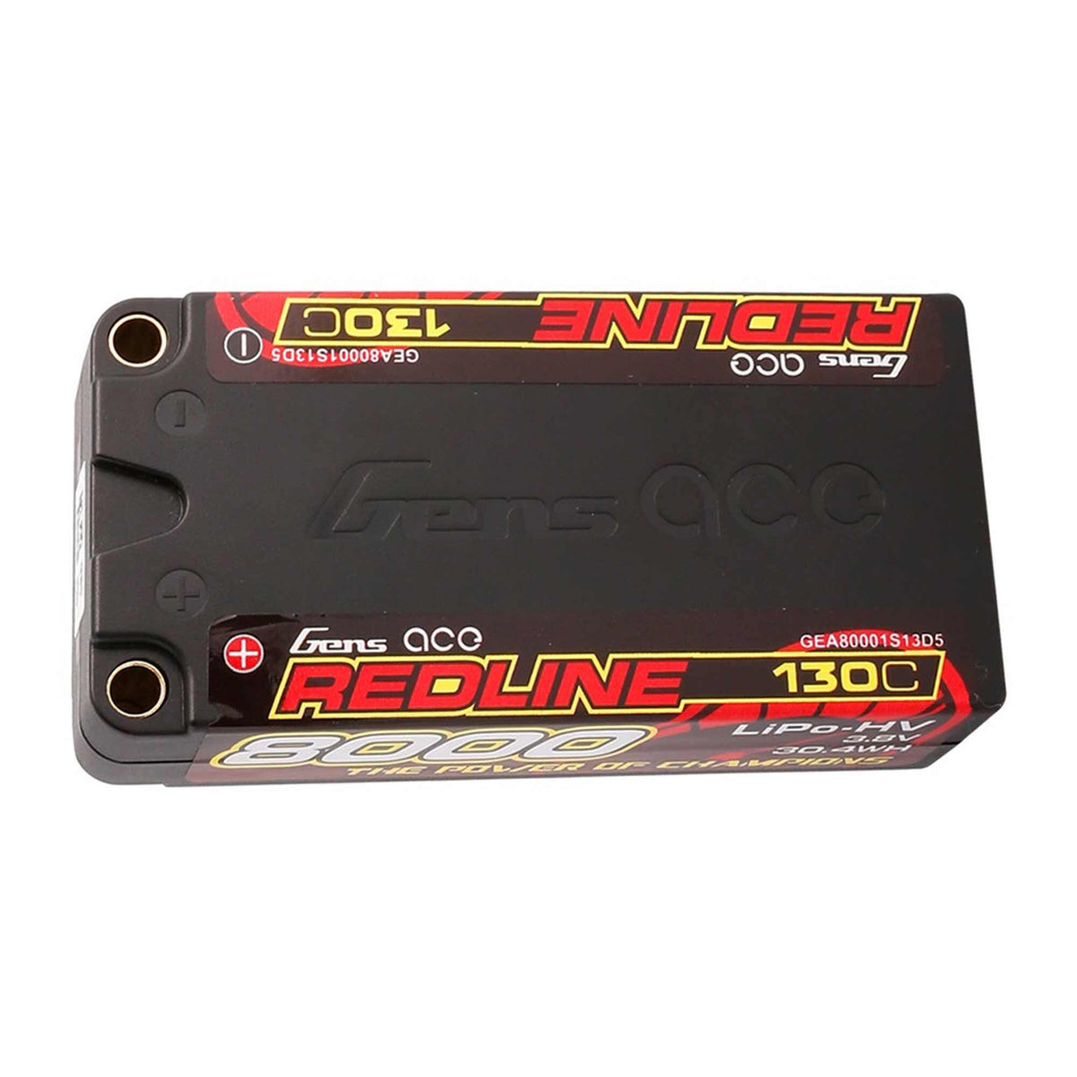 3.8V 8000mAh 1S 130C Shorty LiHV Battery: 5mm Tubes