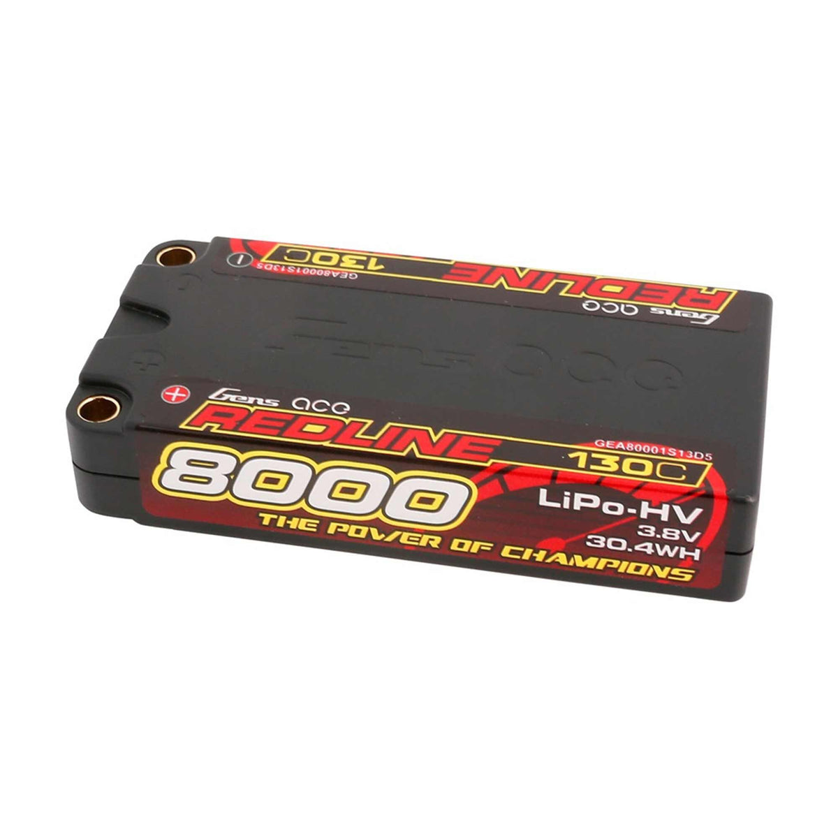 3.8V 8000mAh 1S 130C Shorty LiHV Battery: 5mm Tubes