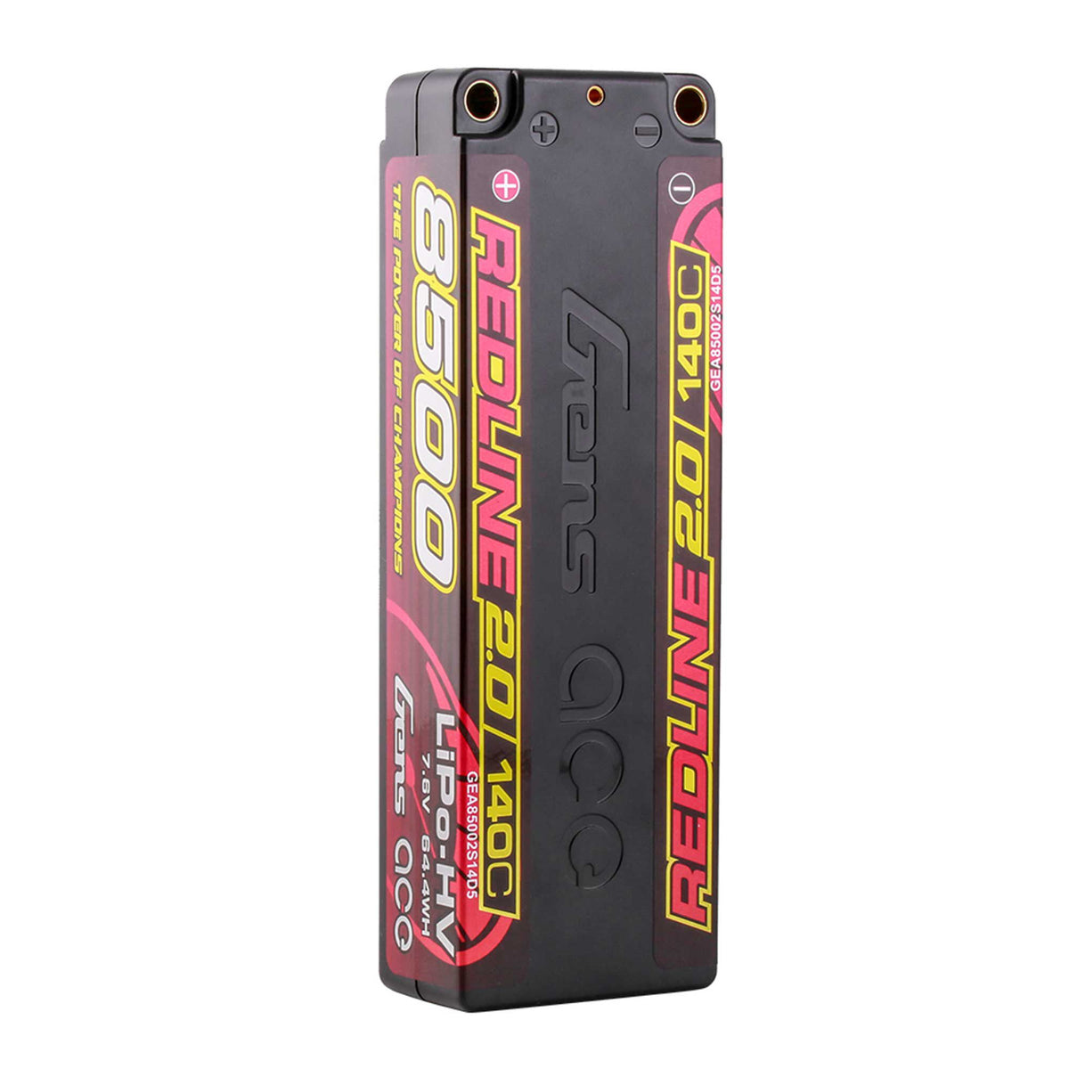 7.6V 8500mAh 2S 140C Hardcase LiHV Battery: 5mm Tubes