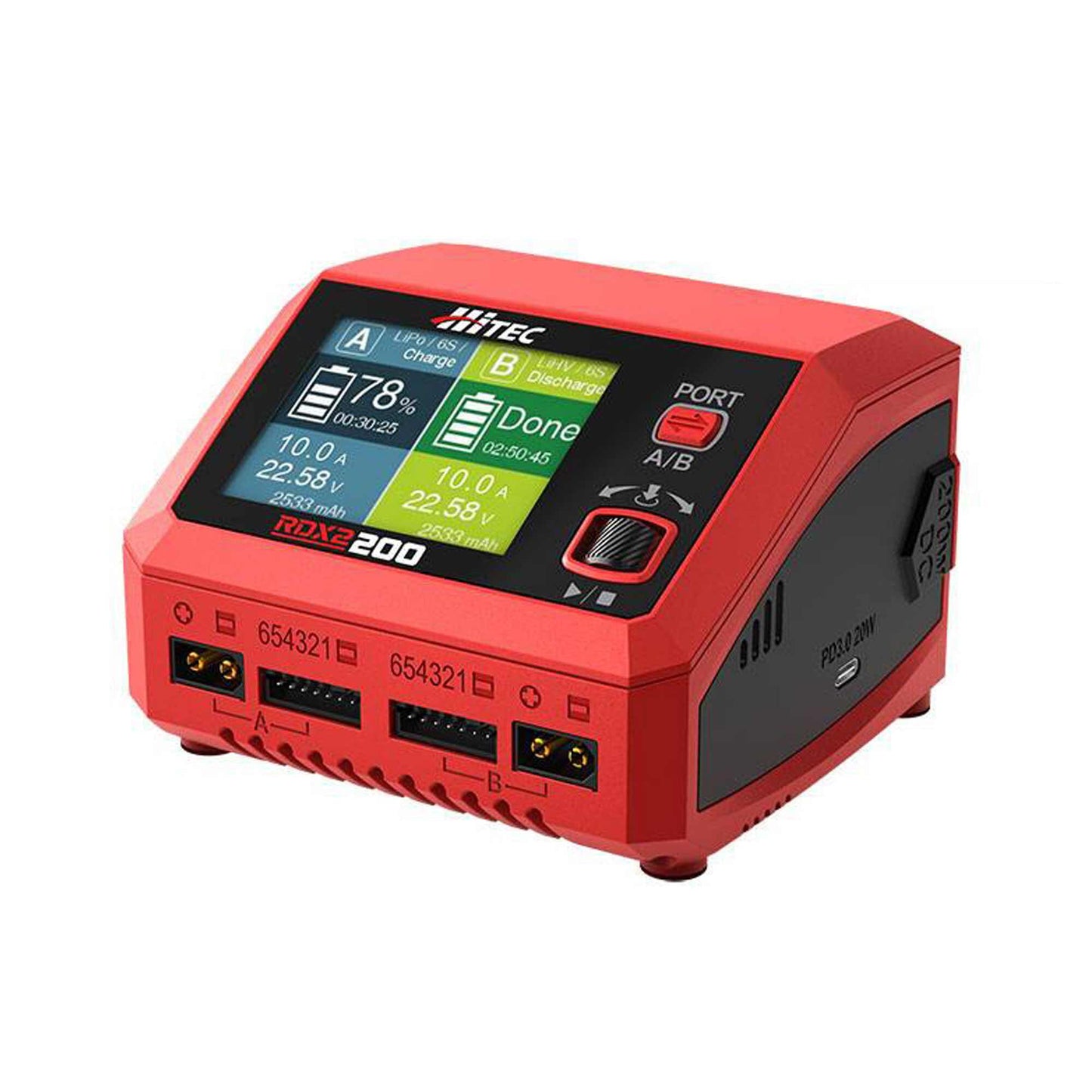 Hitec - RDX2 200 2 Port AC/DC Charger