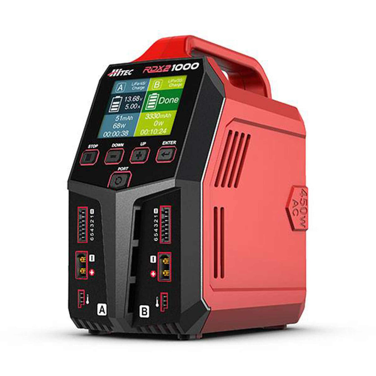 Hitec - RDX2 1000 AC/DC Dual Port Charger/Discharger/Power Sup