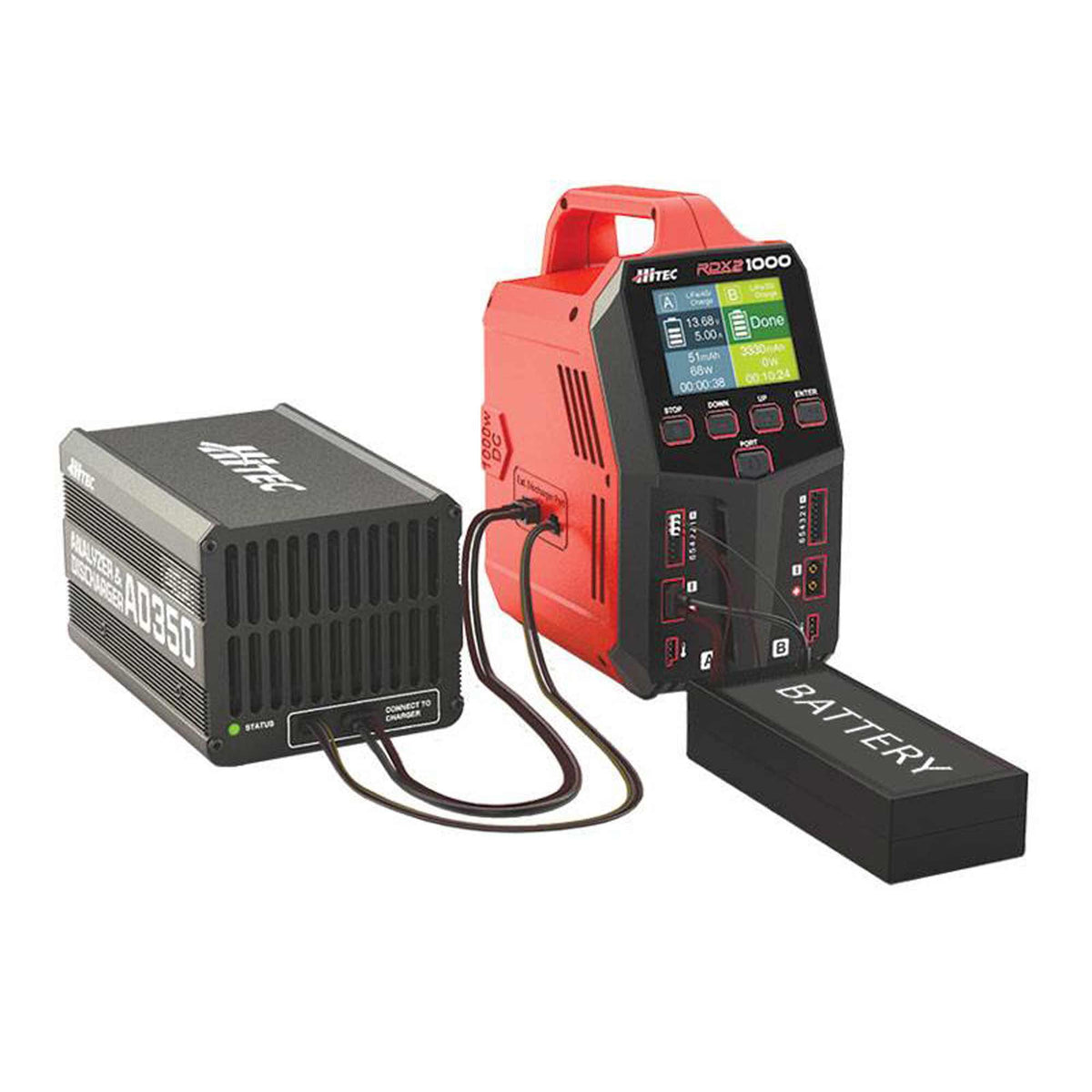 Hitec - RDX2 1000 AC/DC Dual Port Charger/Discharger/Power Sup