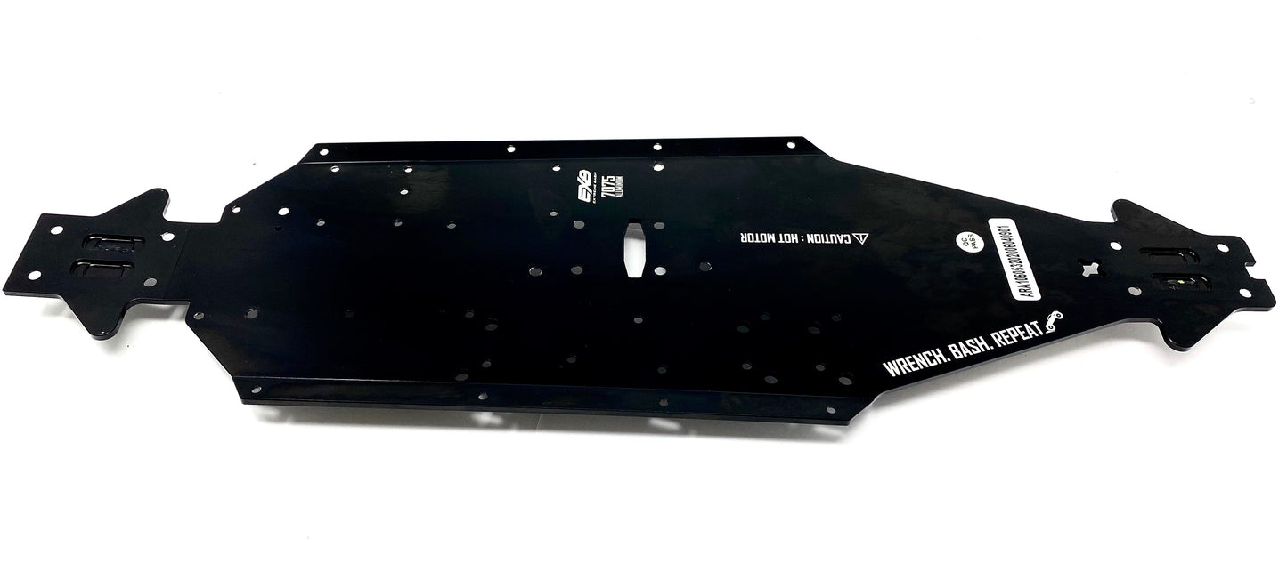 Arrma KRATON 6s V6 BLX - CHASSIS (black CNC 7075 aluminum LWB EXB ARA8608V6
