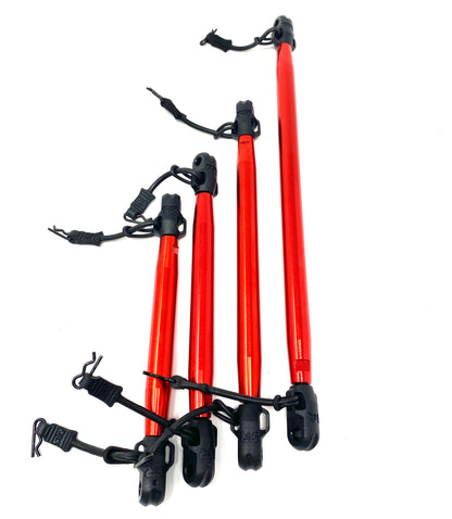 OUTCAST 8S EXB - RED support Braces Bars center front rear Arrma 1/5 ARA5210V2