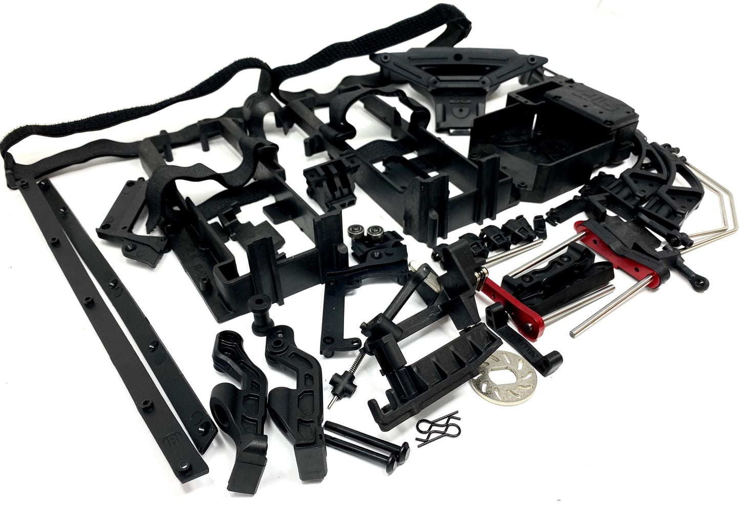 Arrma INFRACTION 6s - Battery Tray Sway Bars hand-brake disc braces v2 ARA7615V2