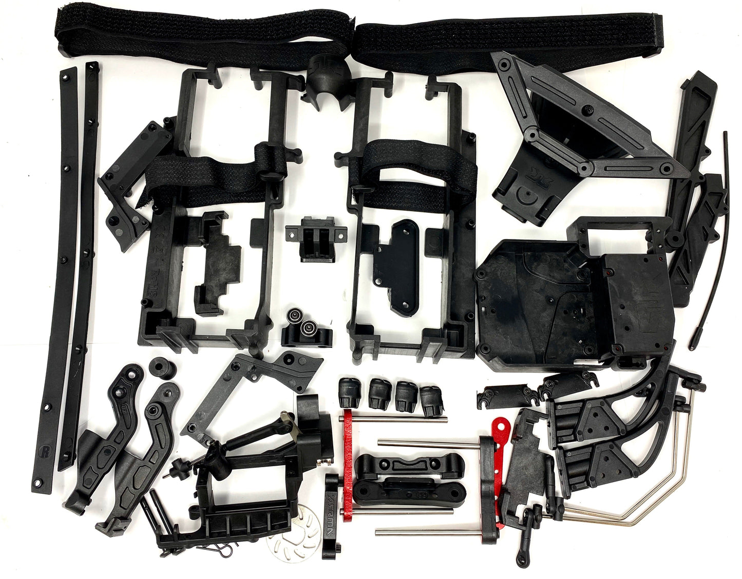 Arrma INFRACTION 6s - Battery Tray Sway Bars hand-brake disc braces v2 ARA7615V2