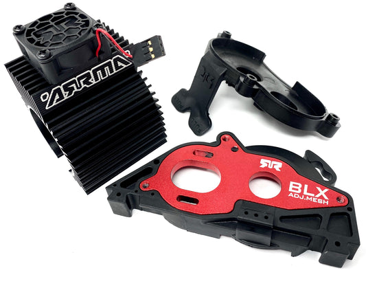 Arrma BIG ROCK 4x4 3s BLX - Aluminum Mount Motor Fan Granite Senton ARA4312v3