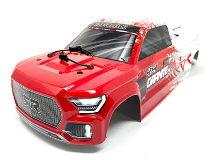 Arrma GRANITE 4x4 3s BLX - Body Shell (Red/White painted decaled ARA4302V3