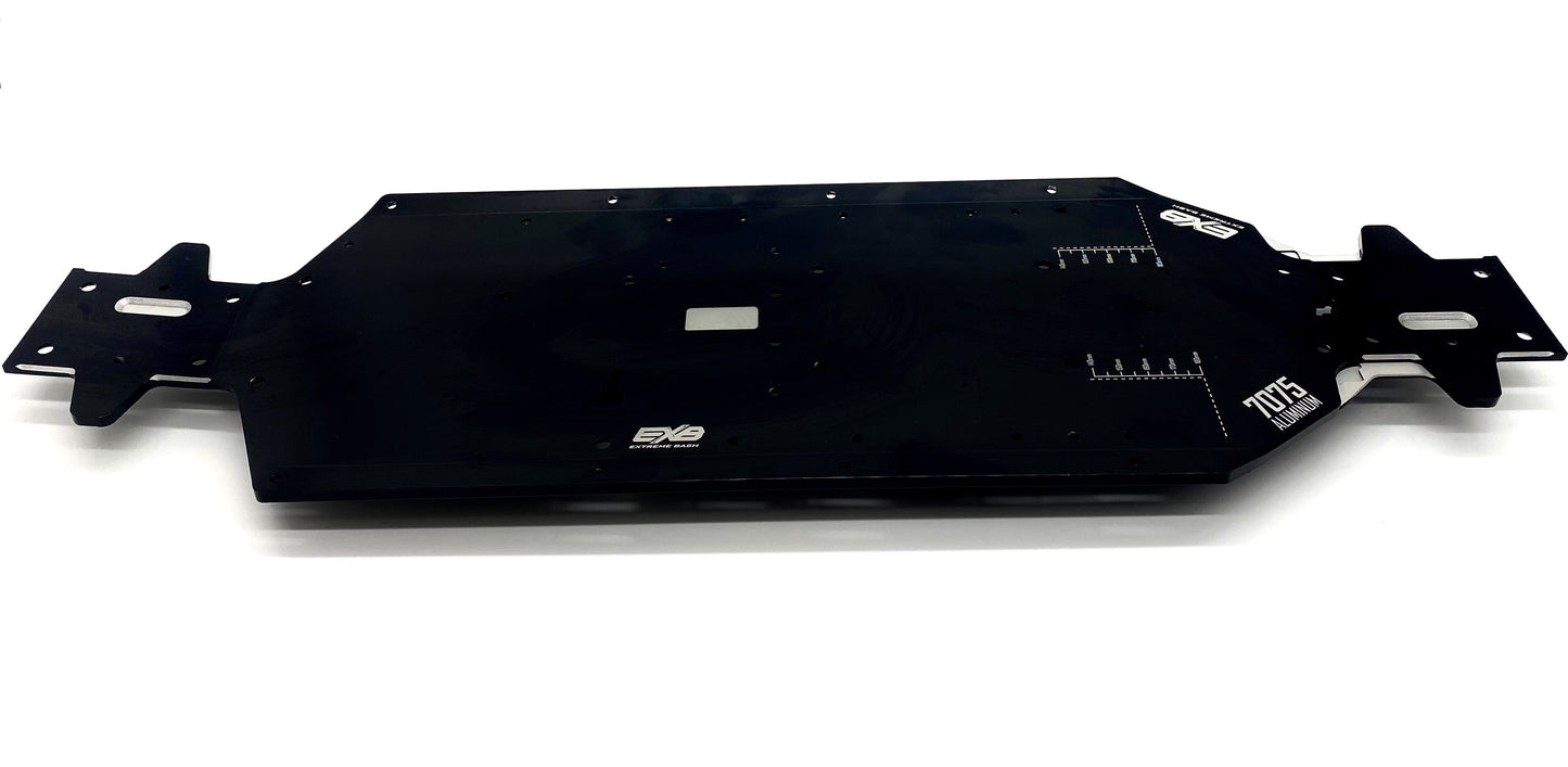 KRATON 8S EXB - CHASSIS (black 5mm aluminum 510mm wheelbase Arrma 1/5 ARA5808V2
