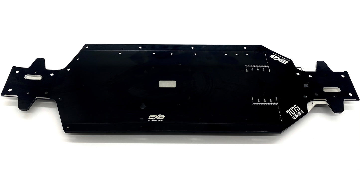 KRATON 8S EXB - CHASSIS (black 5mm aluminum 510mm wheelbase Arrma 1/5 ARA5808V2