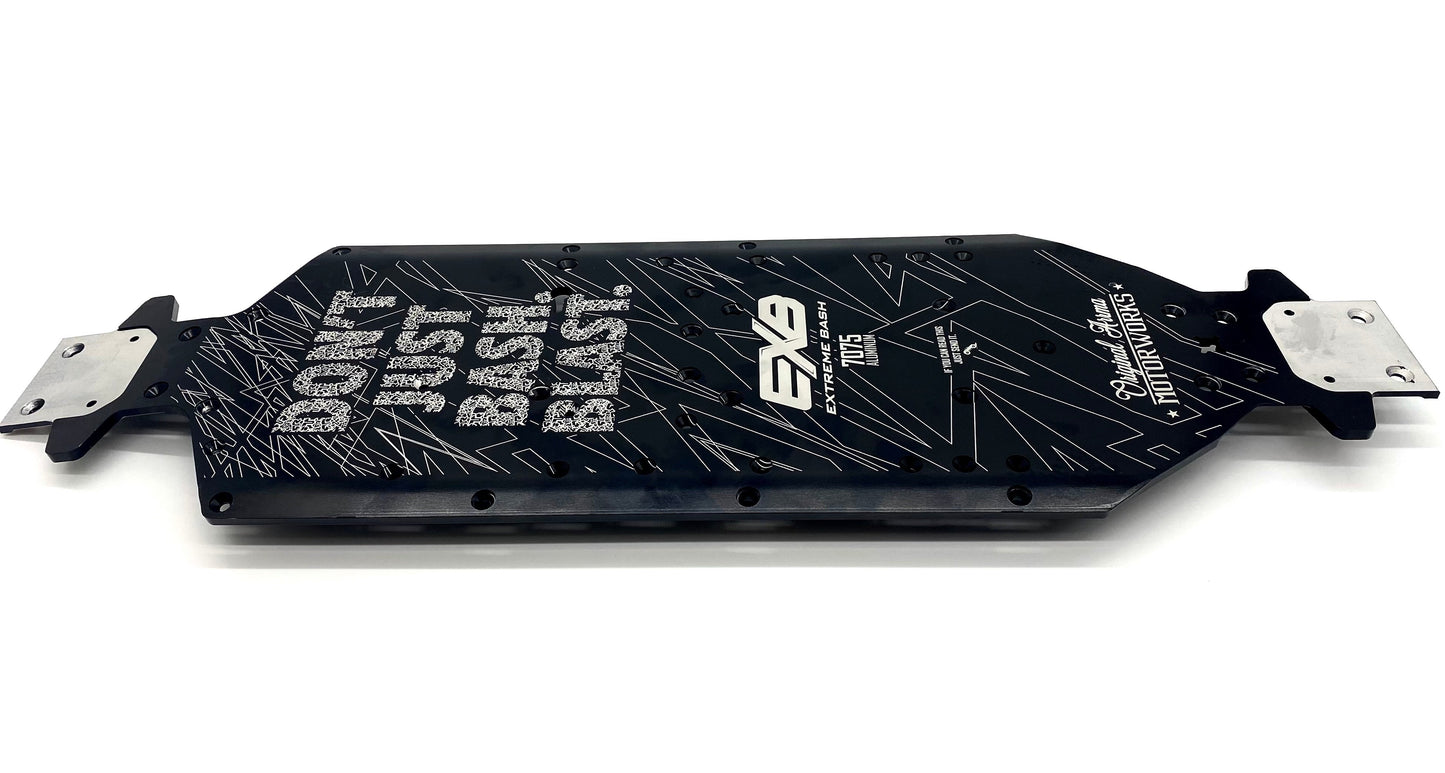 KRATON 8S EXB - CHASSIS (black 5mm aluminum 510mm wheelbase Arrma 1/5 ARA5808V2