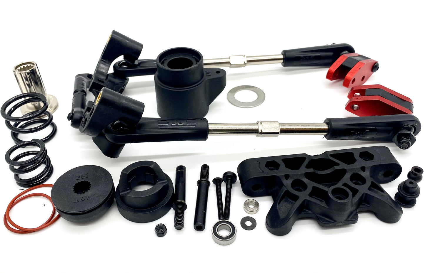 KRATON 8S EXB - STEERING Set bellcrank top plate rack, steel rods Arrma 1/5 ARA5808V2