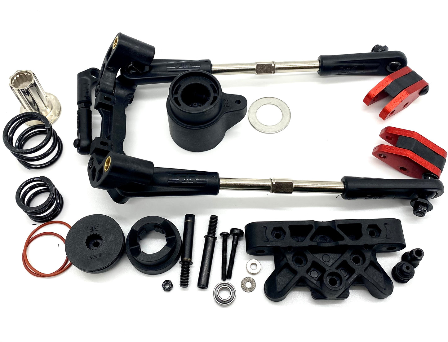 KRATON 8S EXB - STEERING Set bellcrank top plate rack, steel rods Arrma 1/5 ARA5808V2