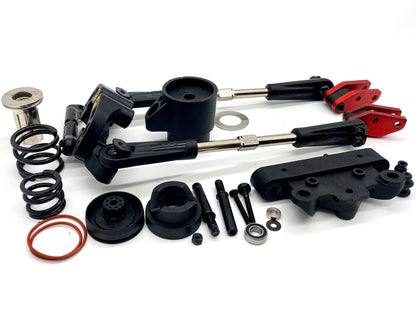 KRATON 8S EXB - STEERING Set bellcrank top plate rack, steel rods Arrma 1/5 ARA5808V2