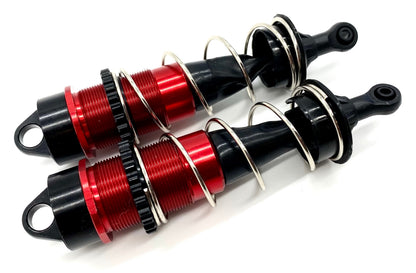 Arrma TYPHON 6s V5 BLX - Front Shocks (Assembled Dampers & Springs red ARA8606V5