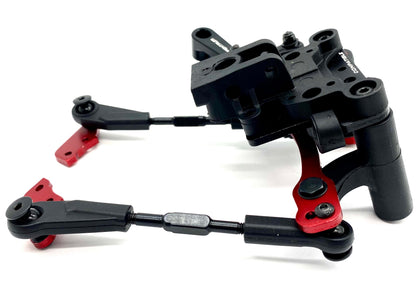 Arrma MOJAVE 6s BLX V2 - STEERING Set 23t servo horn bellcrank top plate rack ARA7604V2