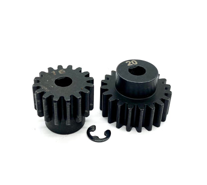 Arrma MOJAVE 6s BLX V2 - Pinion Gears (16t 20t steel Mod 1 SAFE-D5 5mm shaft ARA7604V2