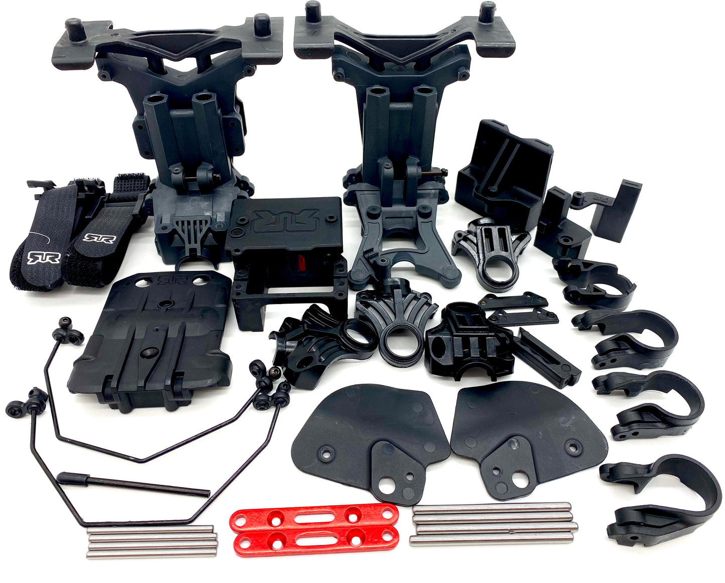 Arrma Mojave 4s 4x4 - Radio Box, Battery mount, pins, sway bar, bumpers ARA4404