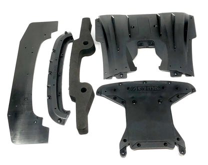 Arrma FELONY 6s - FRONT BUMPER mount splitter skid & Diffuser ARA7617V2